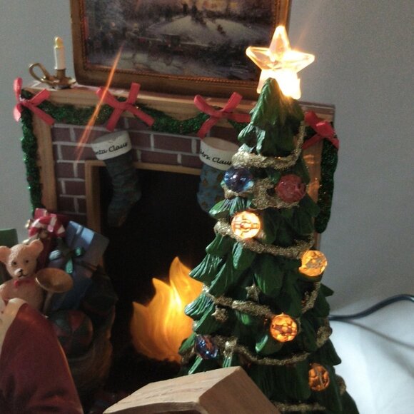 Bradford Ex Thomas Kinkade True Meaning of Christmas W/Lights Sound NO ADAPTER - Picture 16 of 16